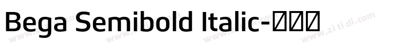Bega Semibold Italic字体转换